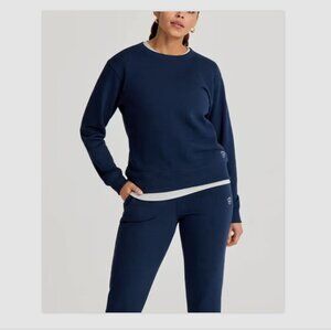 Allbirds R&R Crewneck Sweatshirt Size S Navy Organic Pima Cotton Eco-Friendly